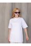Grody.T Women's Oversize Loose Boyfriend T-Shirt Crew Neck, Two-Thread Knitted T-Shirt. - 4