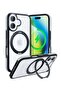 Upgraded 360°Rotatable Magnetic Ring for iPhone 16 Plus Case, Fit for MagSafe with Stand & Ring Hol