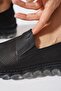 Naste Double Tire Laser Women's Genuine Leather Shoes Black Skin - 4