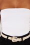 Women's Slim Fit Slim Fit Strapless White Body - 3