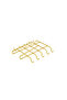 Gold 2-Piece Kitchen Set, Cabinet Organizer and 10-Piece Glass Holder Gift - Metal Stainless - 5