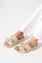 Meriliy D Buckle Women's Slippers Beige Skin - 3