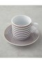 Ashley Porcelain Coffee Cup Set 4 Pieces 2 Person Black-Claret Red (04.08.2025) - 2