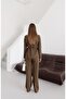 Waist Tie Blazer Jacket Pantsuit - 5