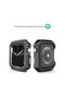 2 Pack Protective Case for Apple Watch 10 series 46mm [Frame Only], - Black and Clear - 2