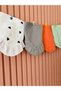 4-Piece Ruffle Detailed Muslin Baby Collar & Drool Bib – Snap Fastener, 100% Cotton Color Heart - 3