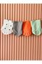 4-Piece Ruffle Detailed Muslin Baby Collar & Drool Bib – Snap Fastener, 100% Cotton Color Heart