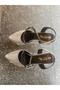 Gray Outer Material Shiny Band Thick and Low Heel Women's Shoes - 2