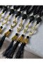 Vavlı 99 Pearl Prayer Beads – Colorful Bead Prayer Beads with Stylish Tassels 10 Pieces Black - 3