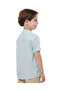 Striped Shirt with Mandarin Collar and Short Sleeves - 3
