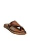U390970203 Brown Genuine Leather Women's Slippers - 5