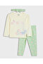 Embroidered Top and Pant Set with Headband