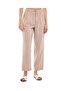 Solid Straight Fit Pants with Drawstring Waist - 2