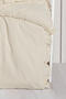 Ruffled 100% Cotton Muslin Baby Duvet Cover Set - Cream - 3