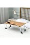 Foldable Laptop Table by - Brown - 3