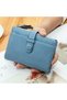 Vintage Style Blue Women's Wallet |   Multiple Card Compartments and Zipper - 6