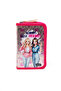Pink Best Friends Patterned Pvc Three Compartment Girl's Organizer Pen Holder Pencil Case -Cp7002 - 6