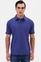 Slim Fit Purple Pique Textured Polo T-Shirt
