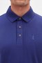 Slim Fit Purple Pique Textured Polo T-Shirt - 3