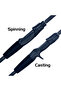 Casting 2.1m FLENHAI Spinning Baitcasting Travel Carbon Mini Fishing Rods 1.8~2.4m Casting Weight 5- - 3