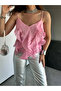 Layered Flounce Strap Chiffon Women's Blouse – Transparent Summer Strap Blouse - 5