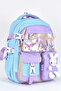 Girl's Teddy Bear Orthopedic Luxury Fabric Primary School Backpack - 3