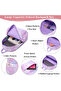 3-Piece Backpack Set for Kids, Lightweight Water-proof, School Bag Purple Butterfly - 4