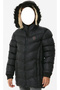 Boy / Girl Embroidered Black Color Inflatable Coat - 4