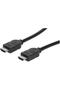 HDMI Cable Male to Male Ethernet Channel Shielded, Black 3 m