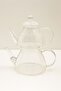 Tiny 400+800ml Borosilicate Glass Teapot with Heat Resistant Glass Lid Tea Pot with Metal Strainer - 4