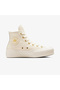 حذاء رياضي Chuck Taylor All Star Lift للجنسين من الجلد الكريمي