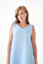 100% Cotton Muslin Fabric Rope Strap Dress Mg-20251 - 6