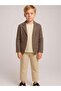 Boys' Herringbone Jacket T-Shirt Pants 3-Piece Suit