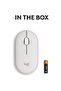 Pebble Mouse 2 M350s Slim Bluetooth Wireless Mouse White - 3
