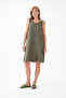 100% Cotton Muslin Fabric Rope Strap Dress Mg-20251 - 4