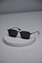 Men's Uv400 Protected Square Steel Stainless Tarnish Metal Sunglasses - 4