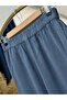 Lunora Elastic-Waist Wide-Leg Trousers-MA3204 Indigo - 6