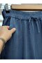 Lunora Elastic-Waist Wide-Leg Trousers-MA3204 Indigo - 3