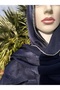 Premium Shiny Stone Satin Janjan Hijab Evening Dress Shawl - 3