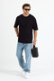 ERKEK %100 COTTON OVERSİZE BASİC T-SHIRT - 2