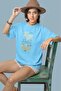 Men/Women Keep Falm and Carry Transfer Printed Round Neck Short Sleeve T-Shirt - 2