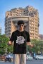 Men/Women Cool Teacher Vibes Transfer Printed Round Neck Short Sleeve T-Shirt