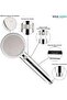 Blue Oasis Ionic Shower Filter Bundle | Silver Cylindrical Filter + 4 Dual Cartridges & 2M Hose | TU - 8