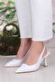 35809 Ceyn Skin Closed Front Open Back Heeled Women's Shoes - 2
