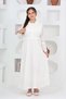 Girl's Long Length Seersucker Fabric Gilet & Dress Two Piece Set – Lined Elegant Set-4948 - 6