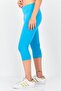 Women Tight Fit Brand Logo Training Leggings, Blue - 2