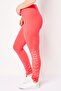 Women Sportswear Fit Pull On Training Leggings, Coral - 3