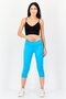 Women Tight Fit Brand Logo Training Leggings, Blue - 4