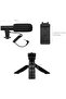 Vlogging Kit for Video Making With Mic Mini Tripod Stand LED Light and Phone Holder Clip - 3