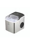 Ice Maker 12KG/24H Bullet Ice, Compact 150W Machine with 1.3L Tank, Self-Cleaning, Silver